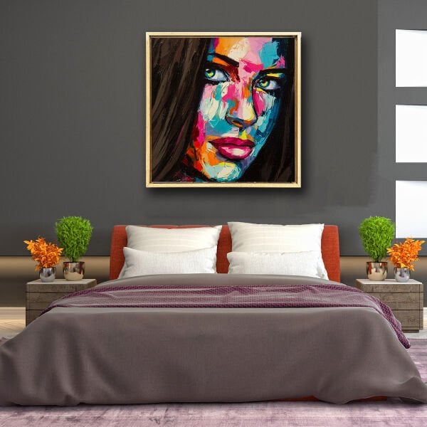 Kadın Portre, Yağlı Boya Dokulu Tablo