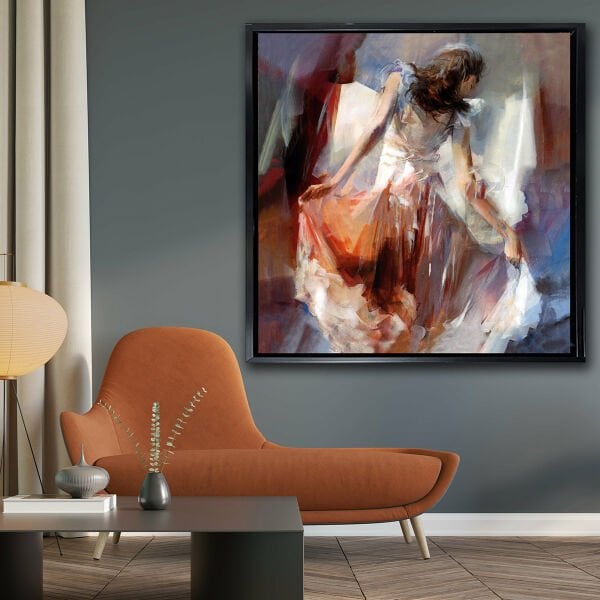 Pileli Kadın, Yağlı Boya Dokulu Tablo