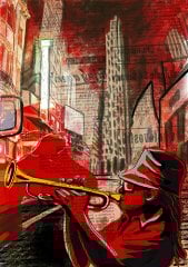 Saksafon Çalan Adam  Tablo