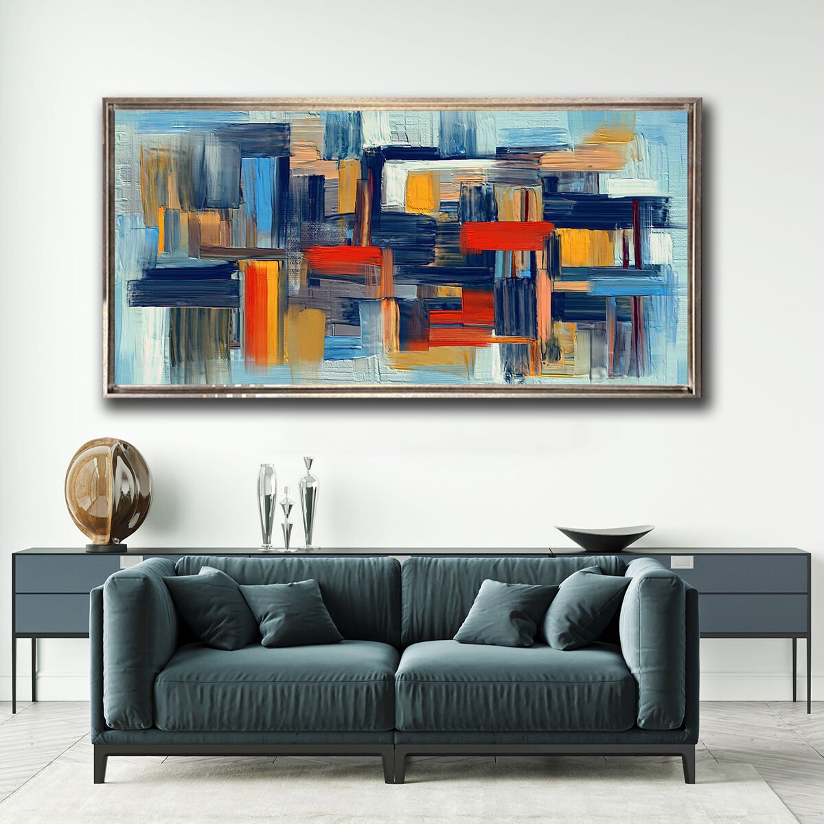 Sessiz Gürültü , Yağlı Boya Dokulu Tablo