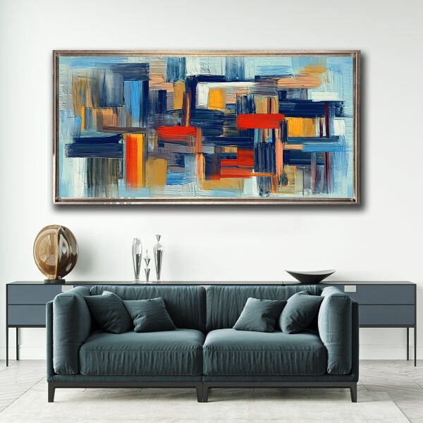 Sessiz Gürültü , Yağlı Boya Dokulu Tablo