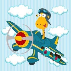 Helikopterde Zürafa  Tablo