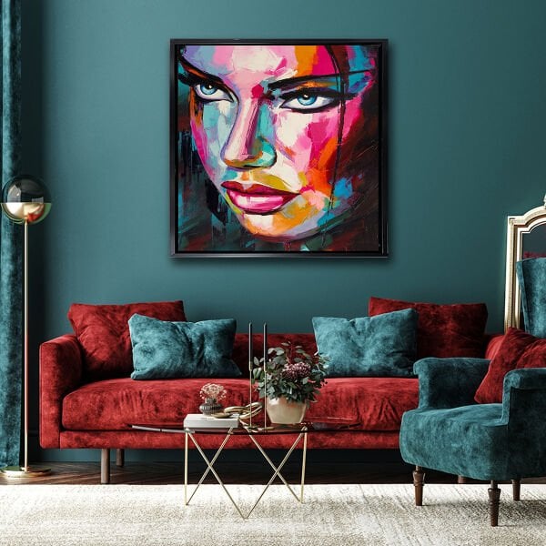 Öfkeli Kadın, Yağlı Boya Dokulu Tablo