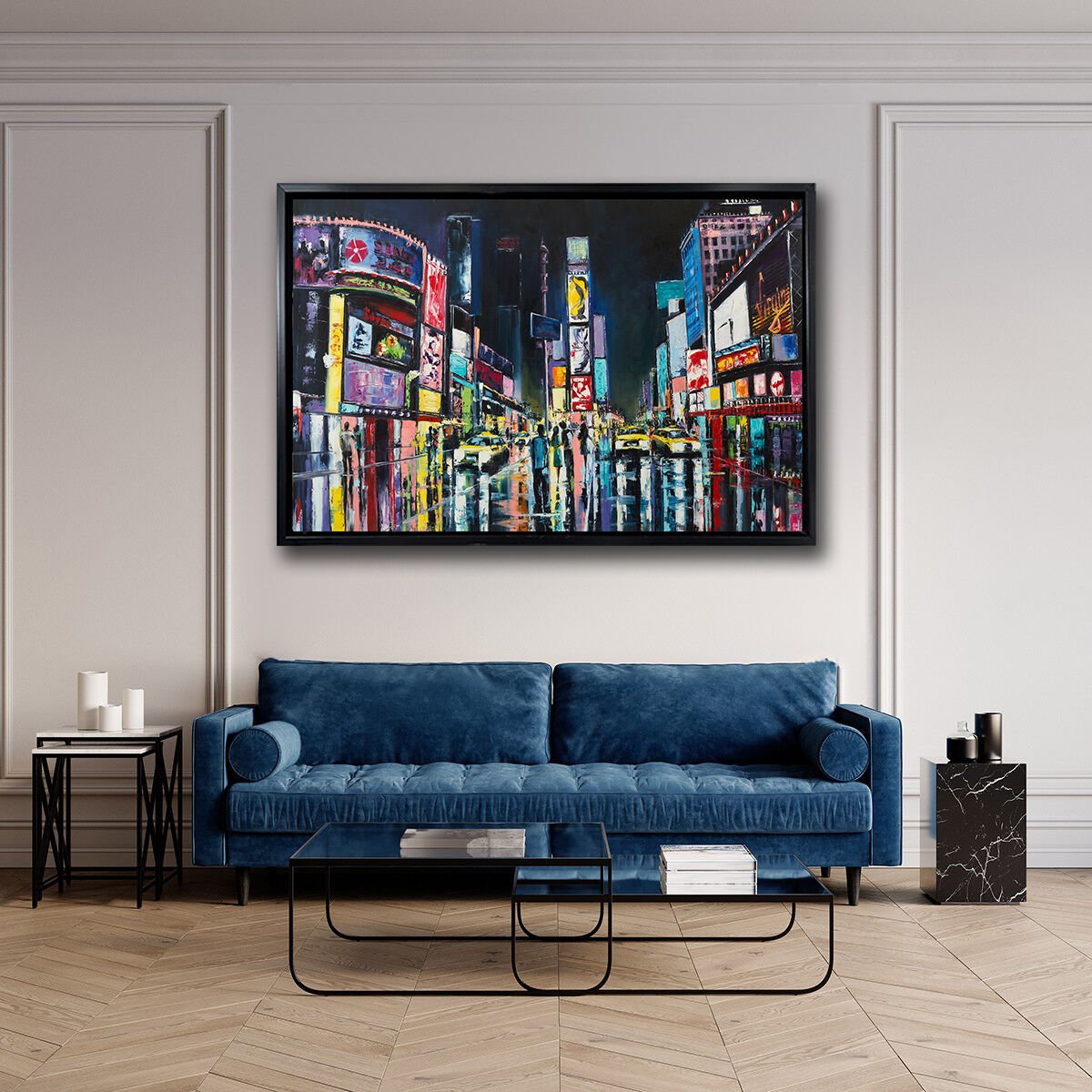 New York City, Yağlı Boya Dokulu Tablo