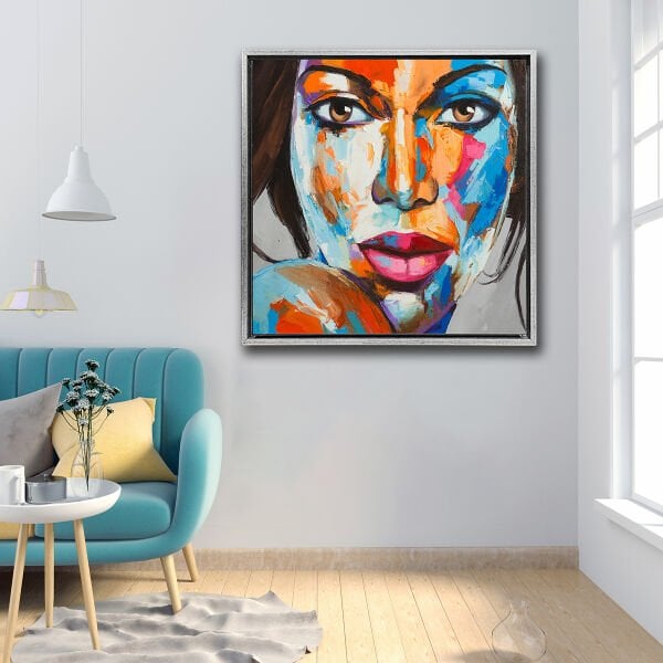 Madam Portre, Yağlı Boya Dokulu Tablo