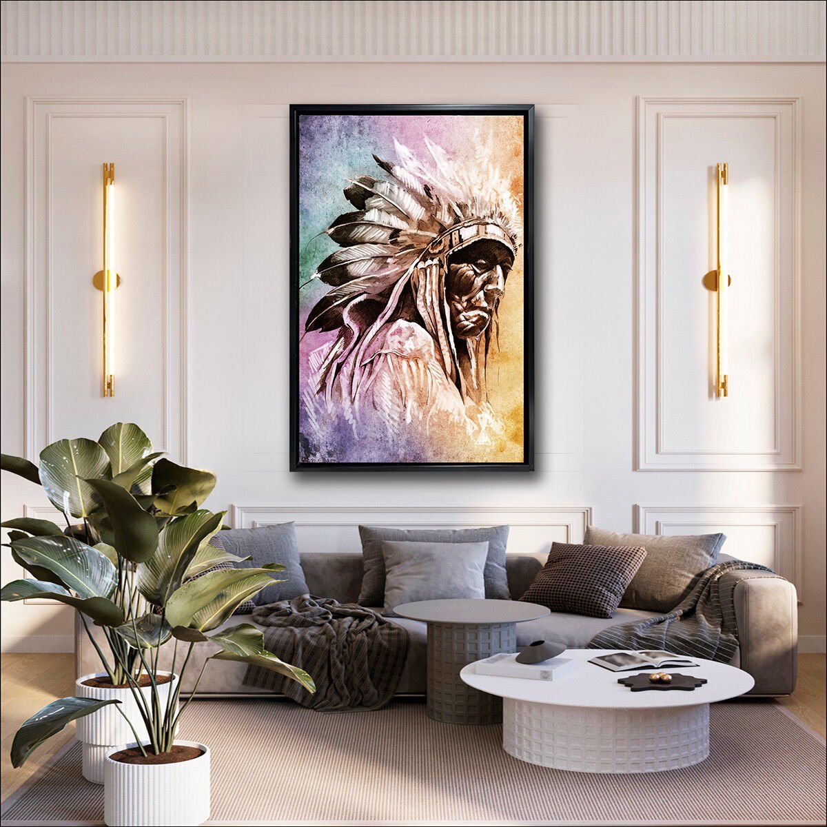 Kızıldereli Portresi, Yağlı Boya Dokulu Tablo