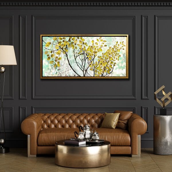 Sarı Esinti, Yağlı Boya Dokulu Tablo