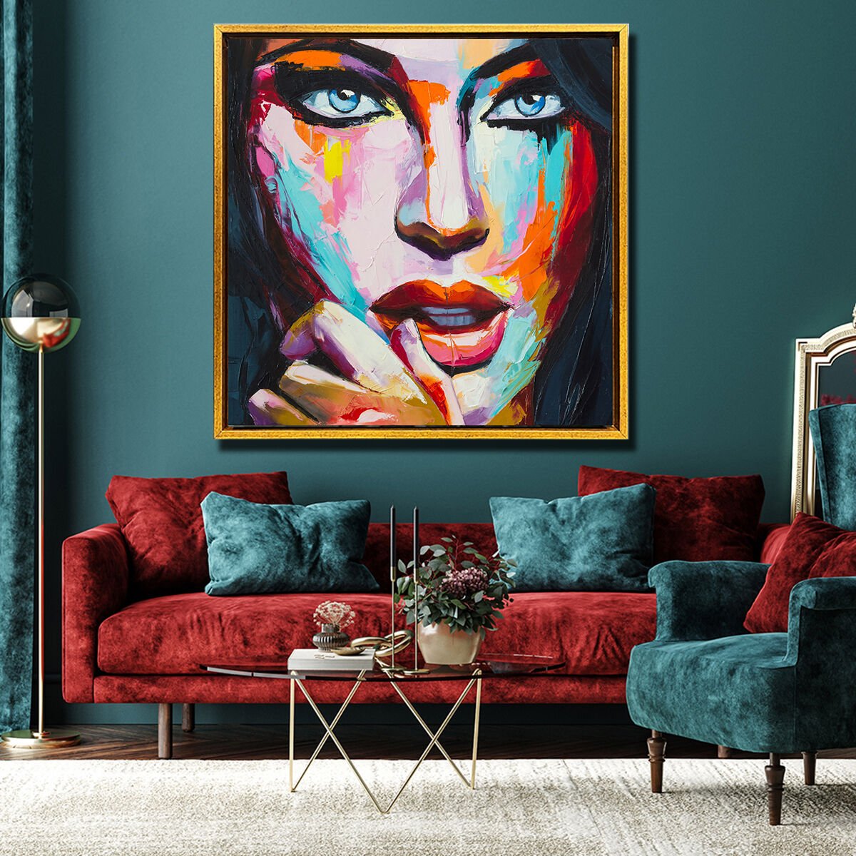 Madam Portre, Yağlı Boya Dokulu Tablo