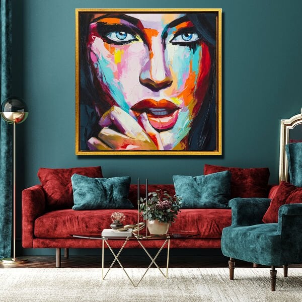 Madam Portre, Yağlı Boya Dokulu Tablo