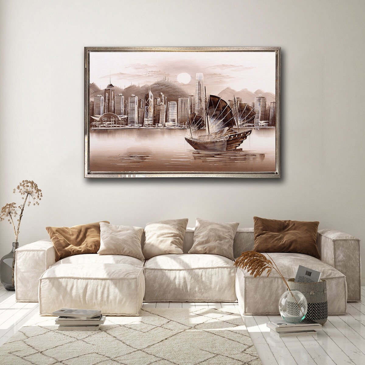 Deniz Manzarası, Yağlı Boya Dokulu Tablo