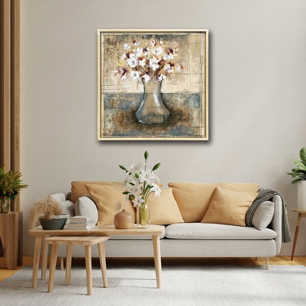 Sade Zarafet,  Yağlı Boya Dokulu Tablo