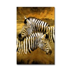 Kabartmalı Zebra Tablo