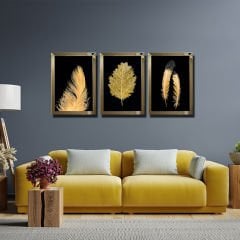 Ayna Çerçevel Tablo, 3 lü Set