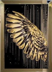 Aynalı Tablo gold kanat