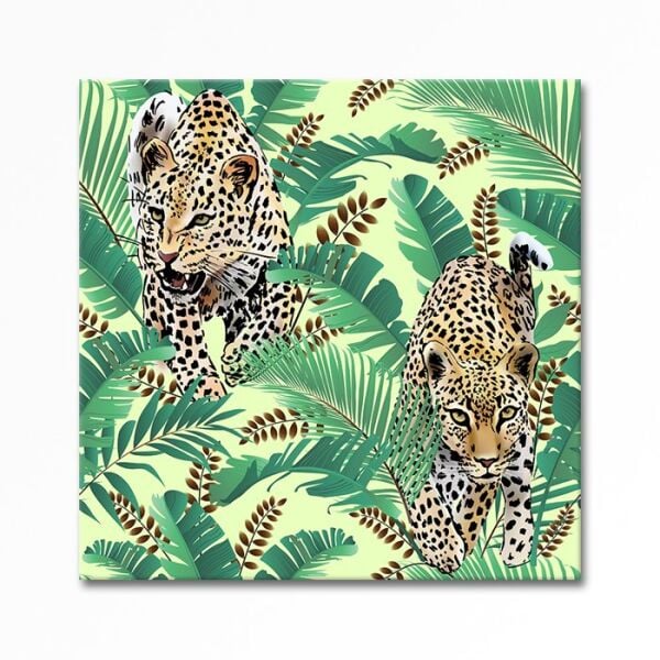 Kabartmalı Leopar Tablo