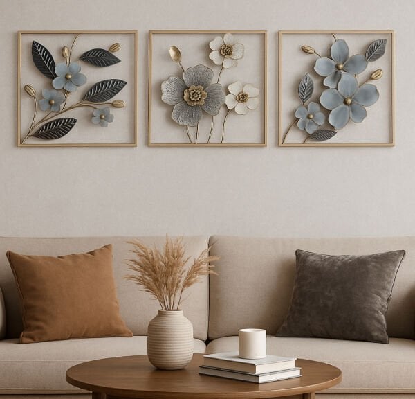 Metal Duvar Panosu, 3 lü Kombin