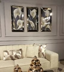Ayna Çerçeveli, FlowersTablo, 3lü set