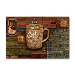 Kabartmalı Coffe Tablo