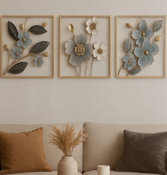 Metal Duvar Panosu, 3 lü Kombin