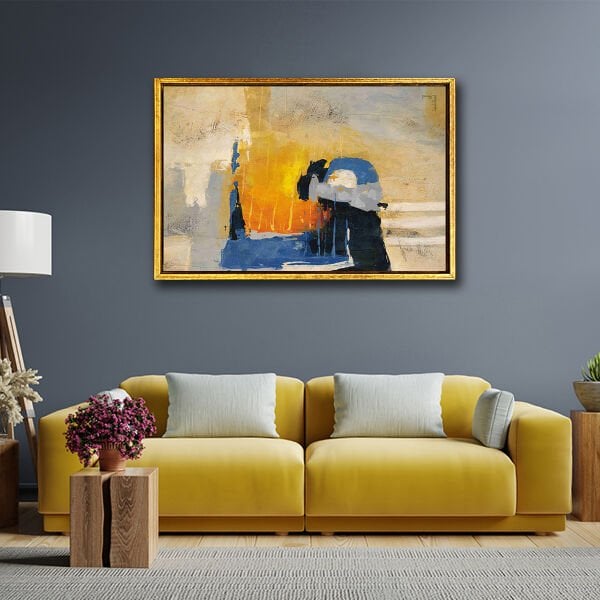 Güneşin Kalbi, Yağlı Boya Dokulu Tablo