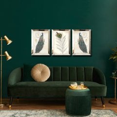 Ayna Çerçeveli Tablo, 3 lü Set