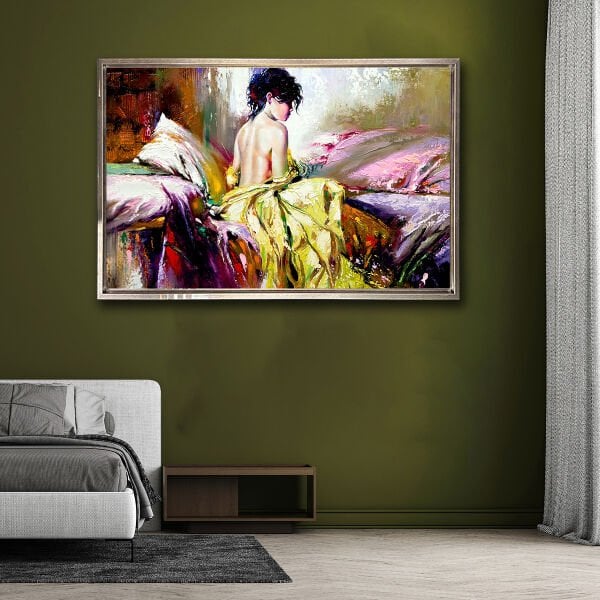 Yarım Kalan Hikaye,  Yağlı Boya Dokulu Tablo