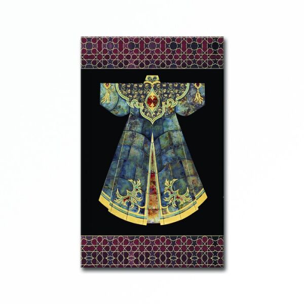 Kabartmalı Desenli  Kaftan 2 Tablo