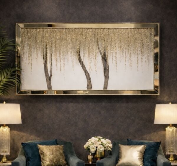 Salkım Ağaç Aynalı Tablo