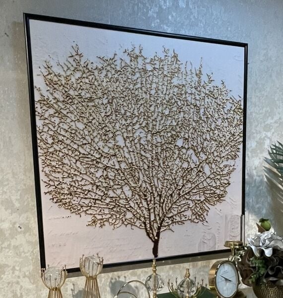 Ağaç Dalları Çerçeveli Tablo
