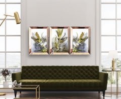 Ayna Çerçevel Tablo, 3 lü Set