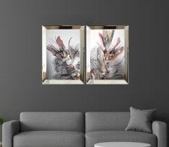 Ayna Çerçeveli Tablo, 2 li Set