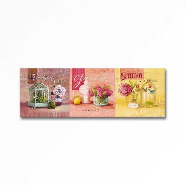 Kabartmalı Çiçek Vazo Tablo