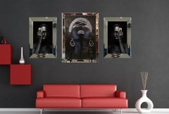 Ayna Çerçeveli, Afrikalı Kadın, 3lü set
