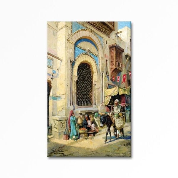 Kabartmalı Pazar Yeri Tablo