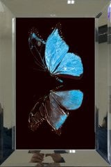 Aynalı Tablo, Mavi  Kelebek