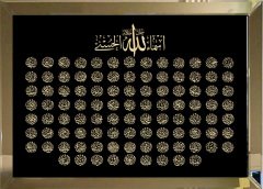 Aynalı Tablo Esmaül hüsna