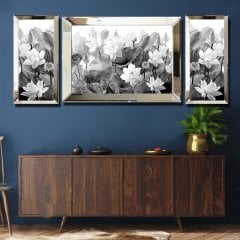 Ayna Çerçeveli, flowers 3lü set