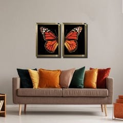Ayna Çerçeveli, KelebekTablo, 2 li Set