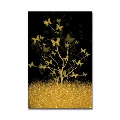 Kabartmalı Gold Palm Tablo
