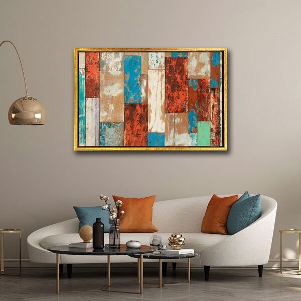 Soyut,  Yağlı Boya Dokulu Tablo