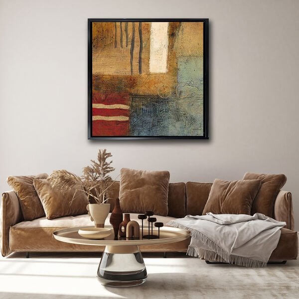 Soyut Resim,  Yağlı Boya Dokulu Tablo