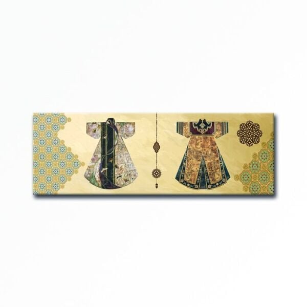 Kabartmalı Motif Kaftan Tablo