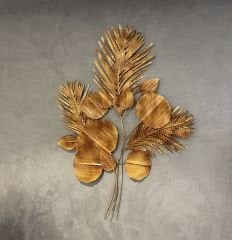 DEKORATİF METAL GOLD YAPRAKLAR