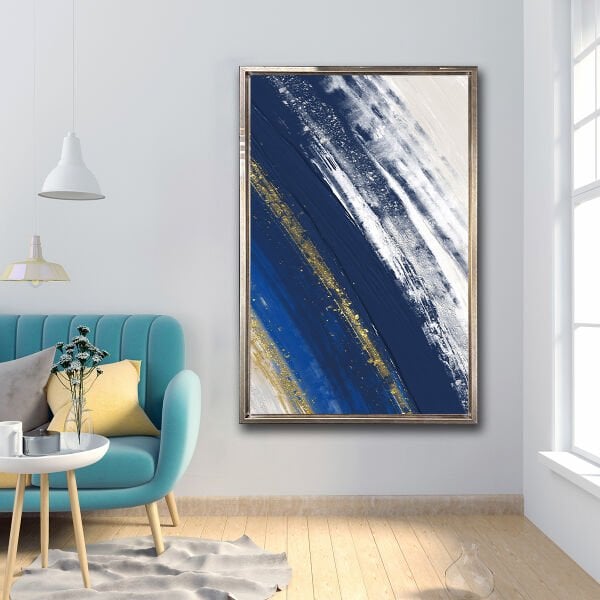 Kış Güneşinin Sessizliği,  Yağlı Boya Dokulu Tablo