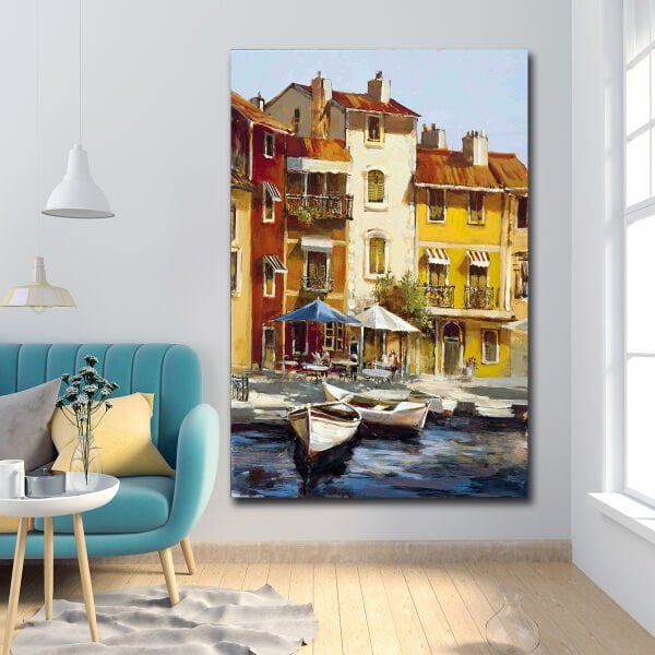 Venedik Rüyası, Yağlı Boya Dokulu Tablo