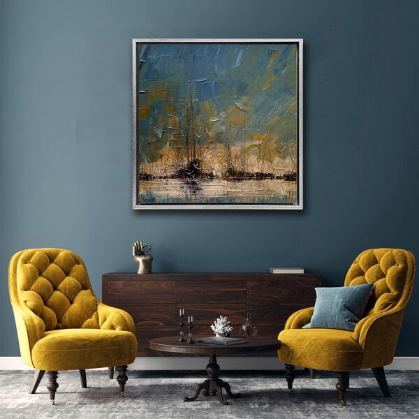 Yelkenliler, Yağlı Boya Dokulu Tablo