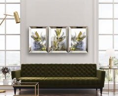 Ayna Çerçevel Tablo, 3 lü Set