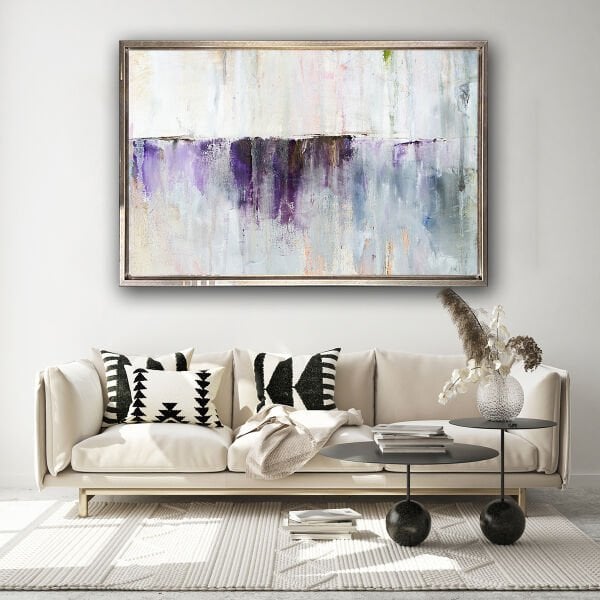 Mor Ufuk, Yağlı Boya Dokulu Tablo