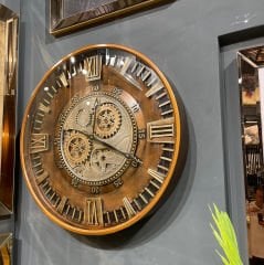 ÇARKLI DUVAR SAATİ, ÇAP:60 cm