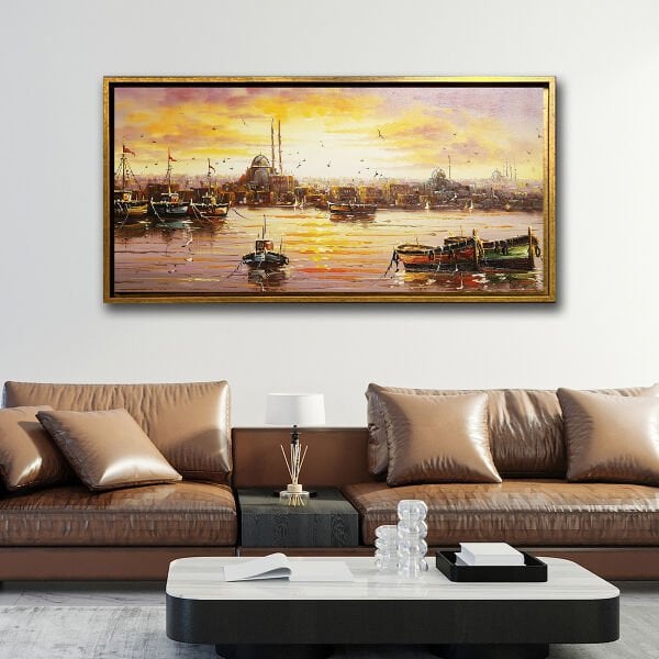 İstanbul, Yağlı Boya Dokulu Tablo